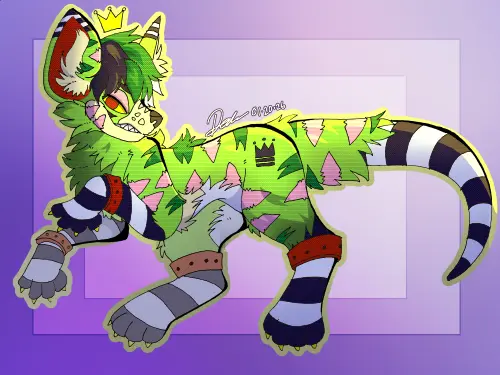 picture of a green hyena